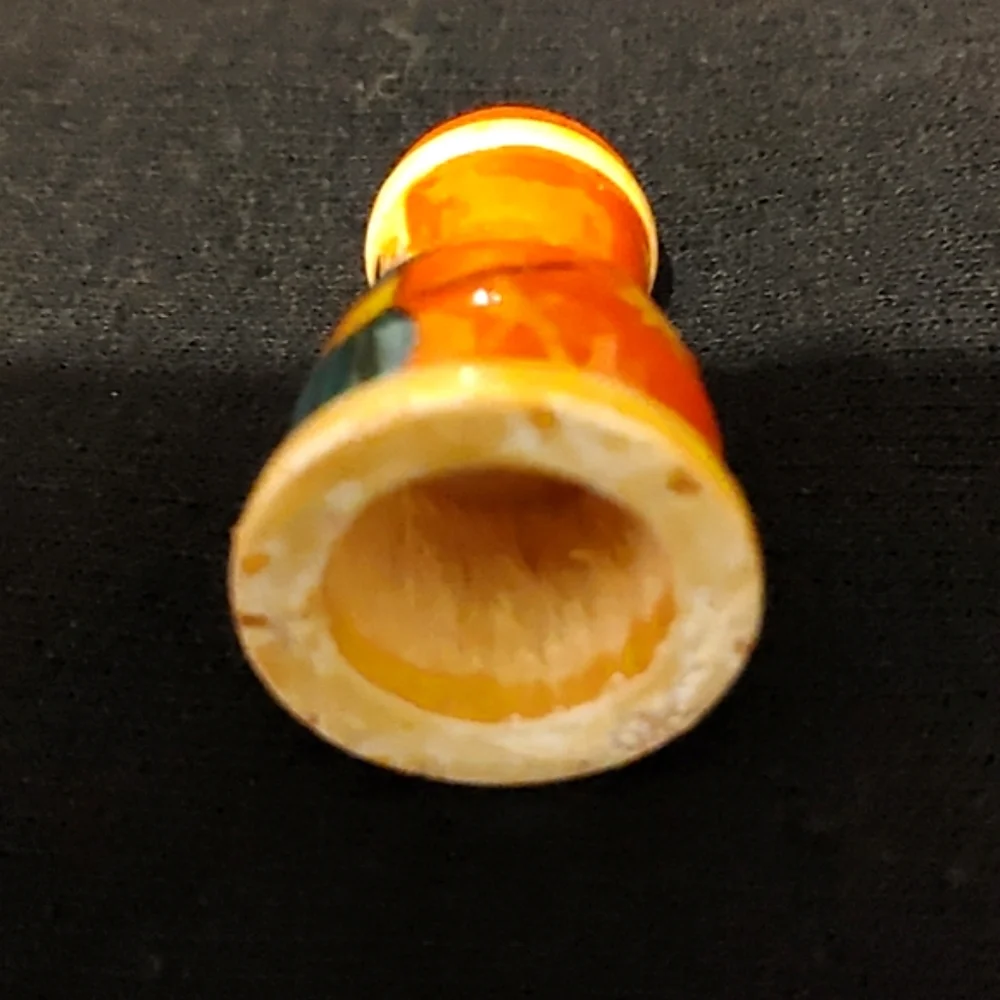 Wooden Russian Santa thimble